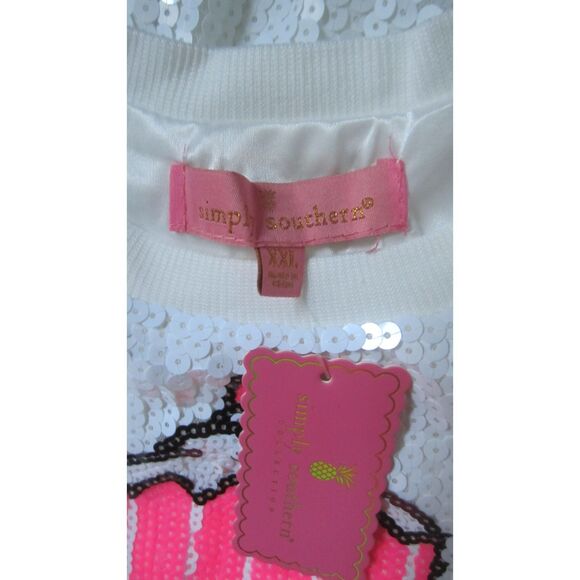 NWT So festive simply Southern Sequined Nutcracker Oversized Top Size Medium - Picture 5 of 5